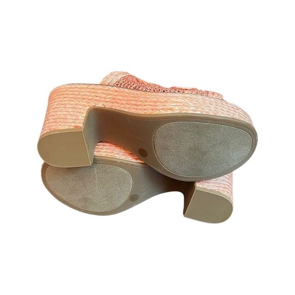 Lucky Brand Yena Rafia Clog- Tawny Orange- Various Sizes- NIB - Picture 4 of 6